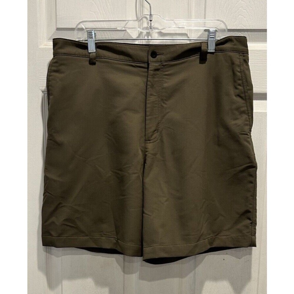 Nike Golf Shorts Mens 36 Fit Dry Wicking Flat Front Chino 8 inch Inseam Brown